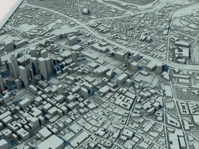 Los Angeles California United States 3D print model