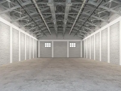 Exhibition Hall interior 15 3D model