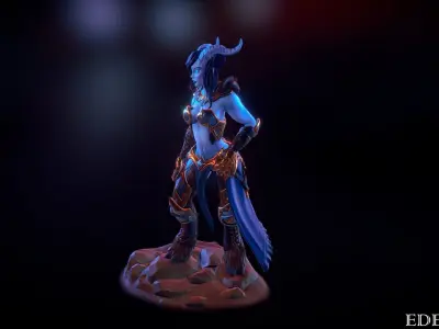 Warcraft draenei 3d model 3D model