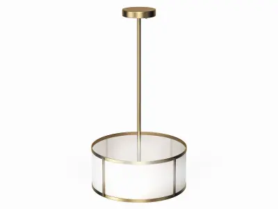 Aaru Fabric Semi Flush Mount MK5P 3D model