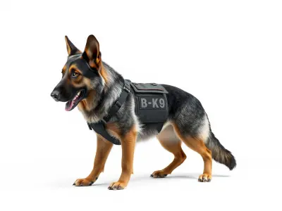 StormCloud German Shepherd Tactical model pack Low-poly 3D model