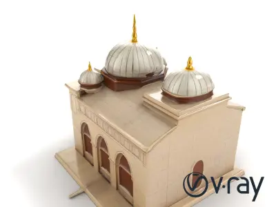Islamic Mosque Architecture Model Pack Low-poly 3D model