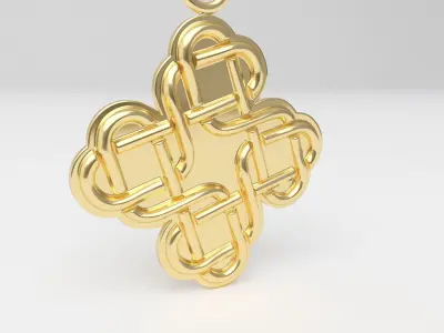 Celtic pendant 07 3D print model
