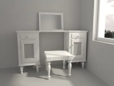 dressing table 3D model