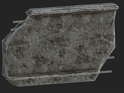 Wall Lowpoly Pack Low-poly 3D model