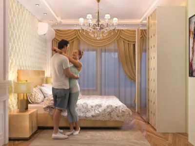 Interior BedRoom 3D model purchase