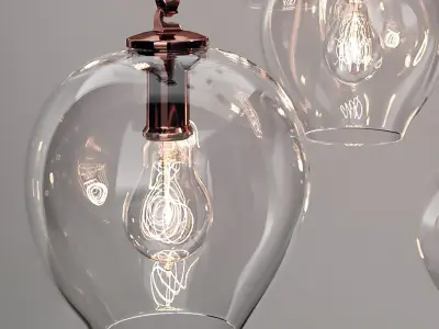 Branching bubble 1 lamp 3D model