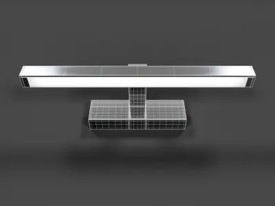 Bathroom Wall Light V02 - High Poly 3D model