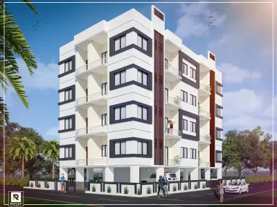 Apartment residential building in chennai 3D model