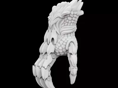 Hybrid Mecha Dragon Claw 3D print model