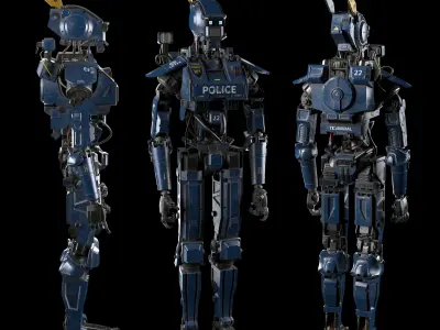 Chappie 3D model robot 3D model