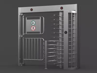 Turnstile Gate 3D model