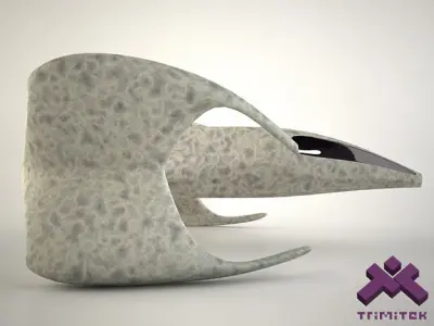 Alien Spaceship - small fighter 3D model