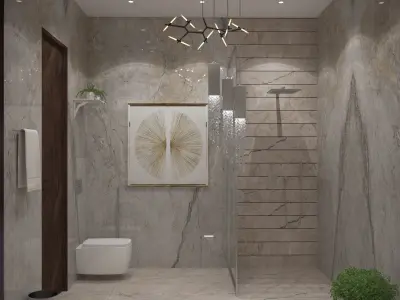 Bathroom Render Free 3D model
