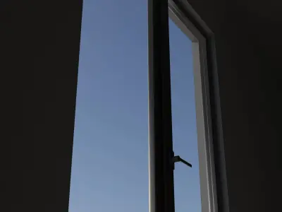 House windows  Low-poly 3D model