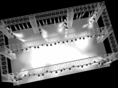 Concert Stage 3D model purchase