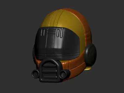 helmet high poly sculpt 3d printable ver 7 3D model 3D model 185