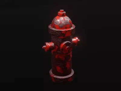 hydrants for apocalyptic environment 3D model