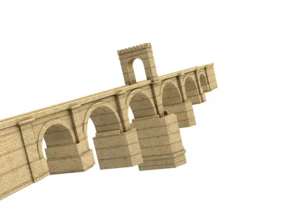 PUENTE DE ALCANTARA BRIDGE 3D model