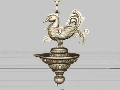 oil lamp  3D model get