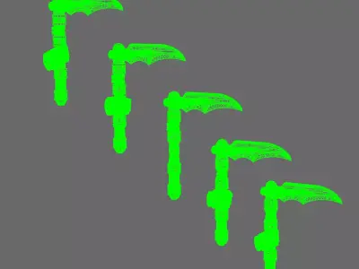 Cyber Samurai Electro Kama 3D print model