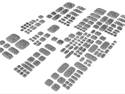 Tabletop Gaming Landscapes Mega Pack 001 3D print model