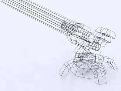 3DRT - Sci-Fi Forces - Artillery Gun 2  Low-poly 3D model