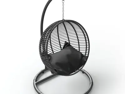 Round Garden Swing 3D model