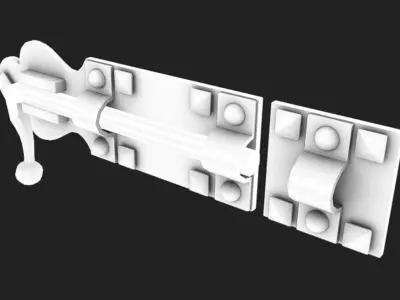 Lock 21 Low-poly 3D model