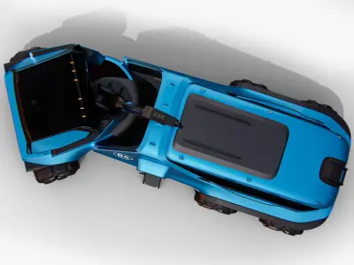 Futuristic Mars Rover Concept 3D model