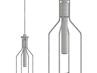 Colebrook 5 Inch Square Pendant Light Low-poly 3D model