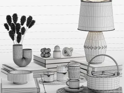 Decorative Set 03 3D model 15
