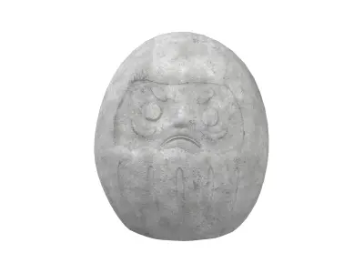 Bodhidharma Ornaments v1 001 Low-poly 3D model