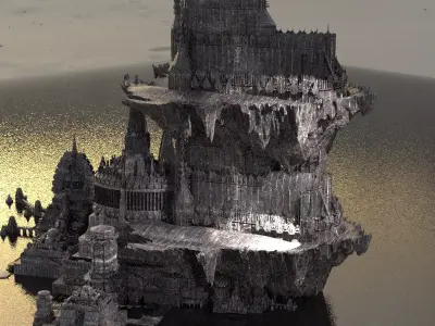 Dark Boss Castle structures  3D model