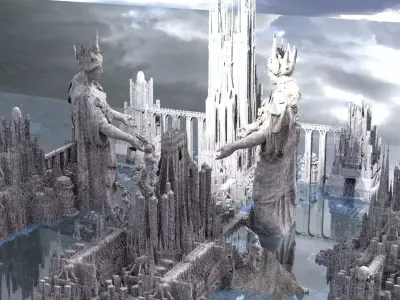Mount Olympus The Great City of Olympians  3D model