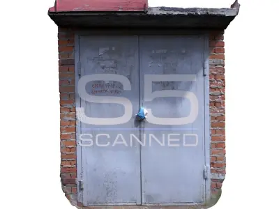 Underground Entrance Red scan 7 Low-poly 3D model