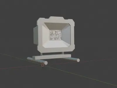 Low Poly Work Light Low-poly 3D model