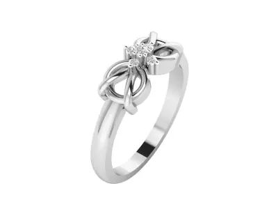 Women Ring Render 3dm STL MTL SLC JCD OBJ FBX Details 3D print model 75