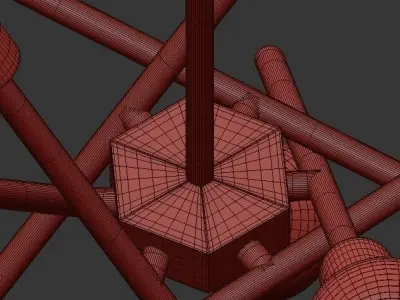 SCATTER BURST CHANDELIER 3D model