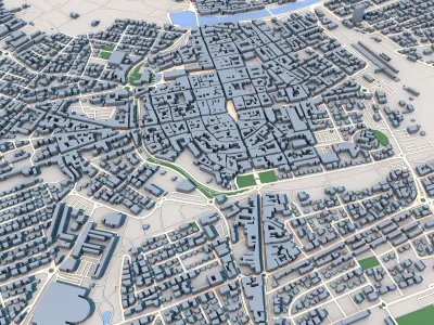 Rimini City Italy 3D model