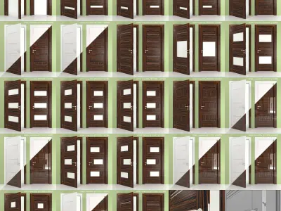 Italian Doors San Remo K Collection Mast Have Low-poly 3D model