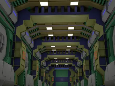 Sci Fi Corridor  3D model