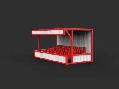 Mobile Tribune Container 3D model
