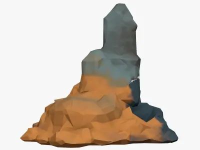 Low Poly Stone 3D model