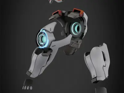 Overwatch Tracer Amor and Mask for Cosplay 3D print model