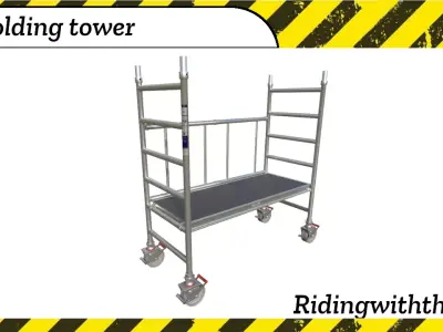 Scaffolding tower Collapsible Low-poly 3D model