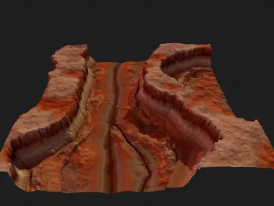 CANYON HIGH QUALITY GAME READY Low-poly 3D model