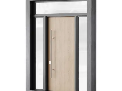 Modern entrance door 04 3D model