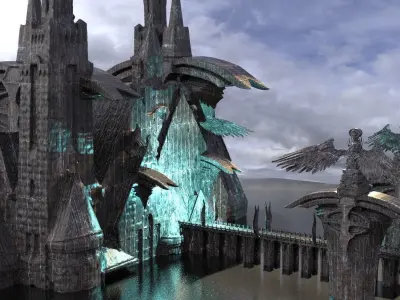 Vlad Fallen Swords Castle 2 kit bash 3D model