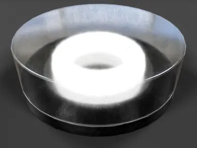 Bathroom Ceiling Light V01 - Low Poly Low-poly 3D model